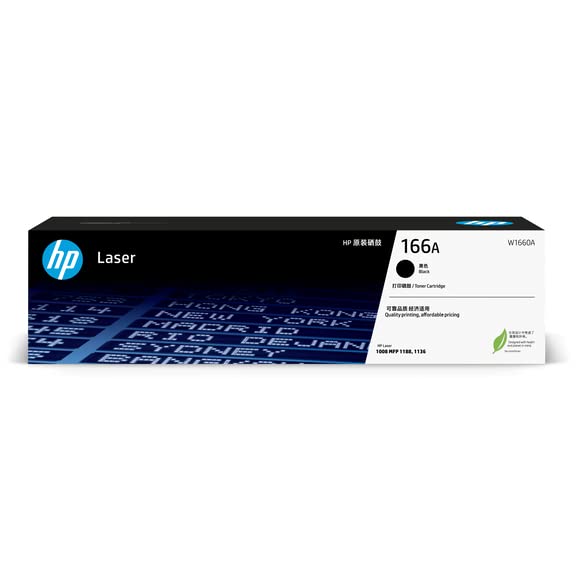 HP 166A Black Original LaserJet Toner Cartridge – W1660A