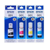 Epson 001 Ink Bottle Set – Black, Cyan, Magenta & Yellow | 4 Colour Ink Refill Set