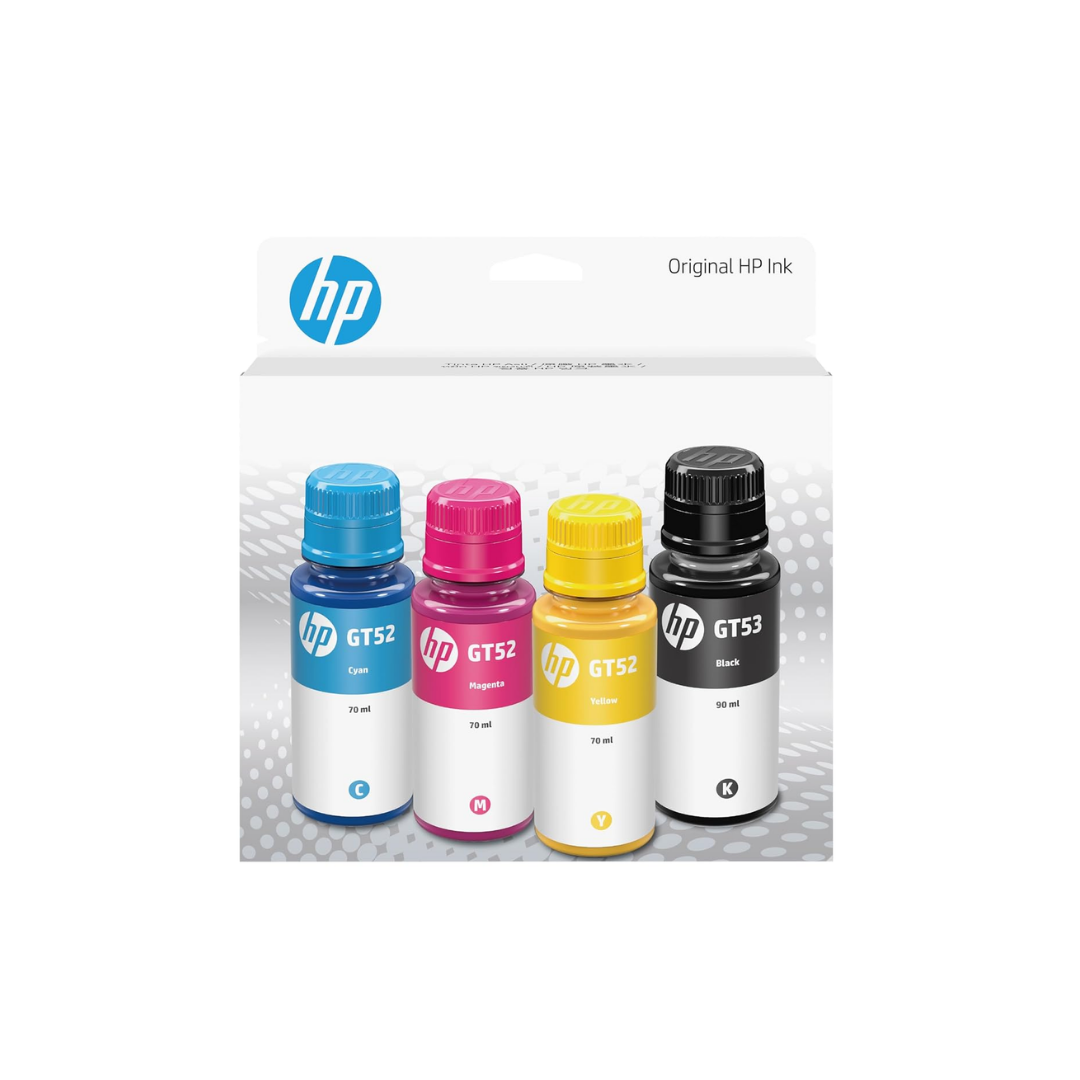 HP GT52 CMY / GT53XL Black Ink Bottle 4-Pack
