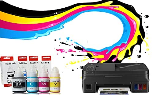 Canon GI 790 B/C/Y/M Ink Bottles Combo Compatible with PIXMA G1000 G1010 G2000 G2010 G3000 G3010 G4000 G4010 Printers