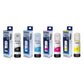 Epson 003 Genuine Ink Bottle Set – Black, Cyan, Magenta & Yellow | Original Epson EcoTank Ink | 4-Color Printer Ink Set