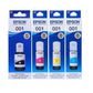 Epson 001 Ink Bottle Set – Black, Cyan, Magenta & Yellow | 4 Colour Ink Refill Set
