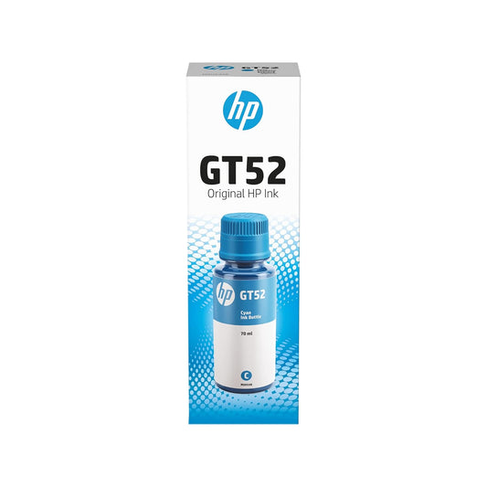 HP GT52 Original Ink Bottle – Cyan, 70 ml | High-Quality Ink for HP Ink Tank & Smart Tank Printers