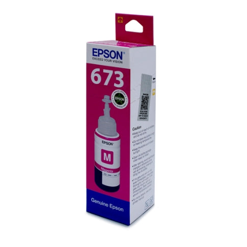 Epson 673 T6733 Magenta Ink Bottle 70ml – Original Dye-Based Ink for Compatible Epson EcoTank & Photo Printers