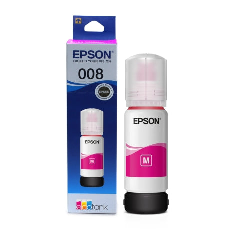 Epson 008 T06G Magenta Ink Bottle 70ml – Original Pigment Ink for Compatible Epson EcoTank Printers
